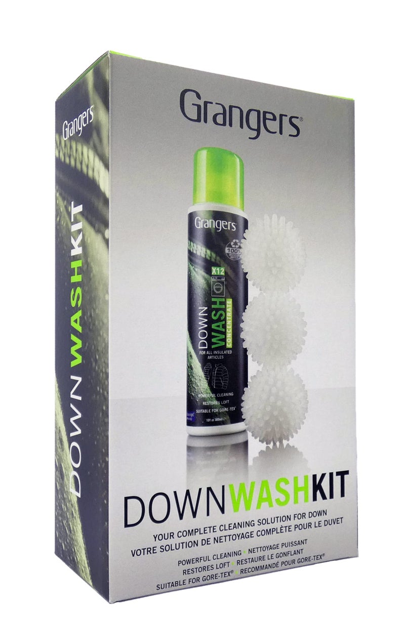 Grangers Down Wash Kit | Down Wash 10 oz Concentrate and 3 Reusable Dry Balls To Restore Down Loft - Image 1